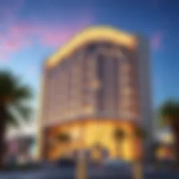 Stunning facade of Al Rubaya Building showcasing modern architectural design