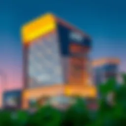 Innovative façade of the Sunrise Building showcasing modern architecture