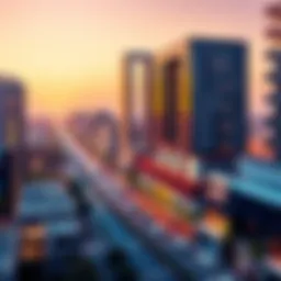 A panoramic view of Barsha Modern showcasing its contemporary architecture