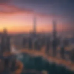 A stunning view of Dubai's skyline showcasing modern architecture