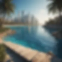 Stunning view of Blue Waters Island