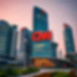 Stunning view of the CNN Building in Dubai showcasing its modern architecture