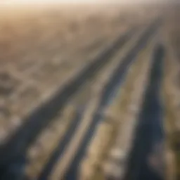 Aerial view showcasing the expansive layout of Dubai South.