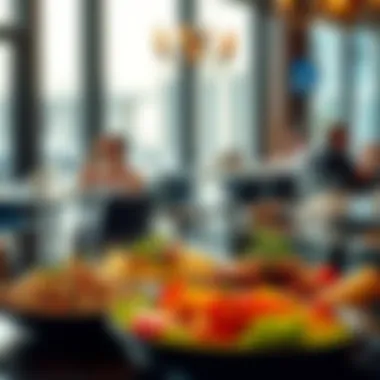 A Showcase of Culinary Diversity Diverse culinary dishes presented at Emerald Restaurant