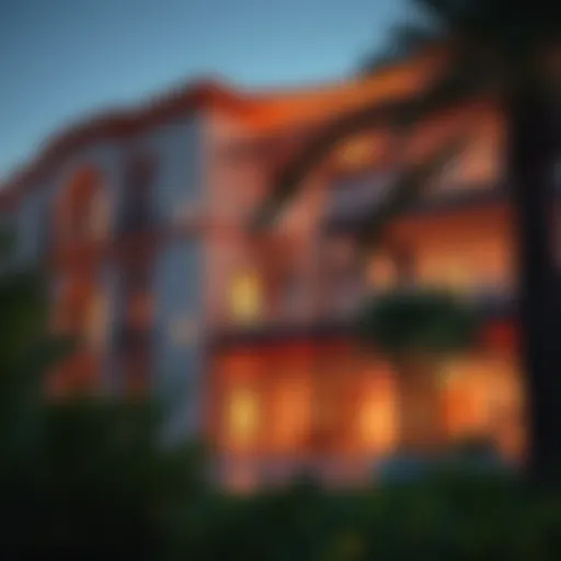 Exterior view of Al Hawail Residence showcasing architectural elegance