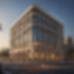 Facade of Al Nasr Building showcasing its architectural elegance