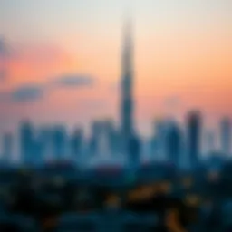 The iconic skyline of Dubai featuring Burj Khalifa