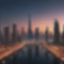 Stunning skyline view of Dubai