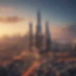 Majestic view of the SS Lootah Building against the Dubai skyline