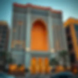 Stunning facade of the Al Ketbi Building showcasing its architectural intricacies