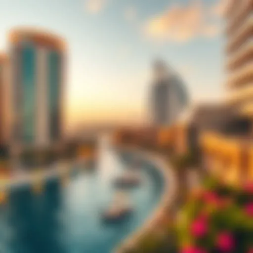 Stunning view of Jumeirah Islands showcasing architectural beauty