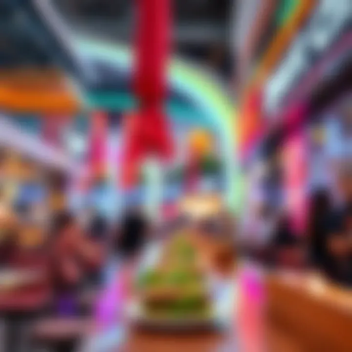 Delicious dining options available at the mall