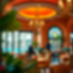 Elegant interior design of Terracotta Cafe