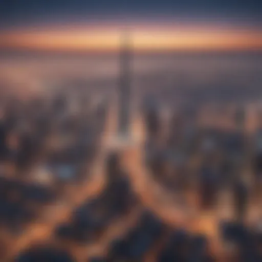 A panoramic view showcasing the vibrant skyline of Furjan.